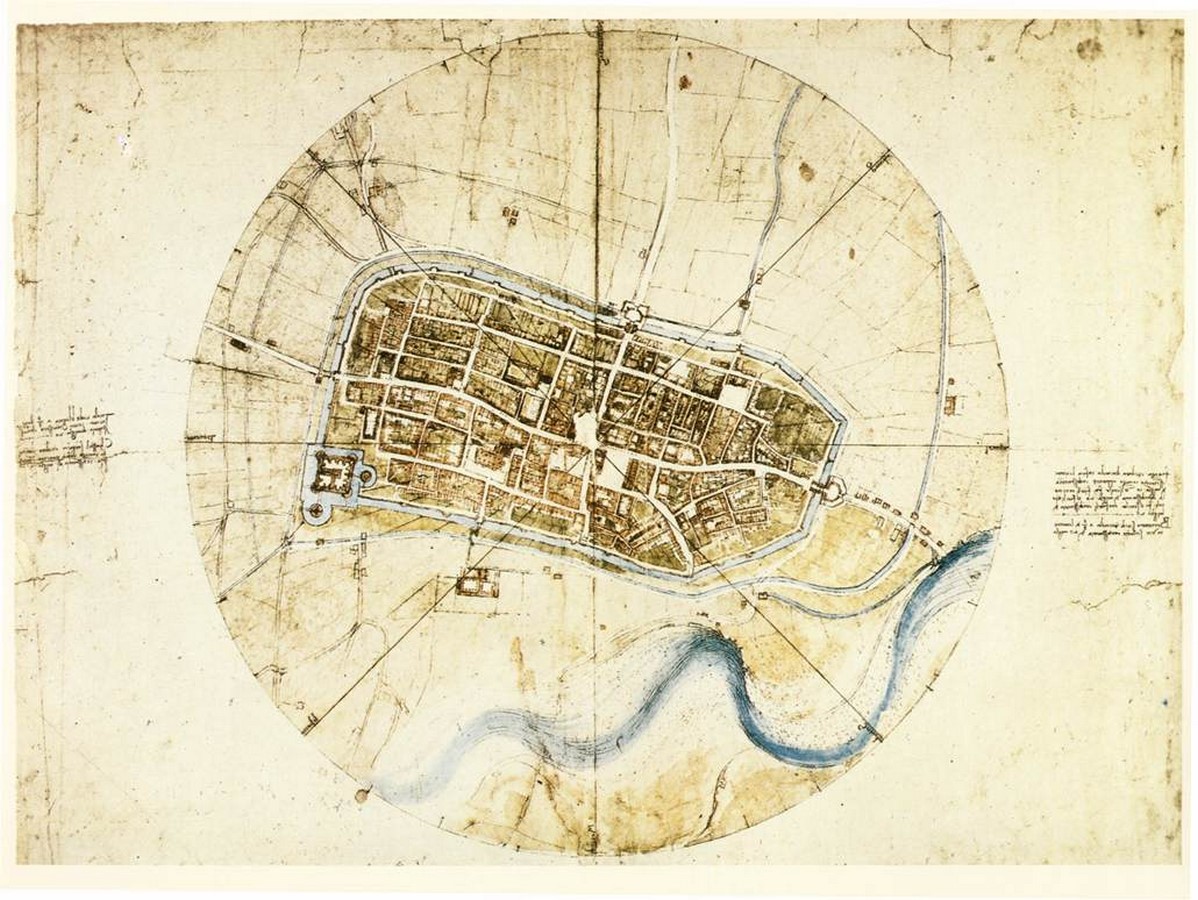 列奥纳多·达·芬奇和1502年制作的“卫星”地图- Sheet1